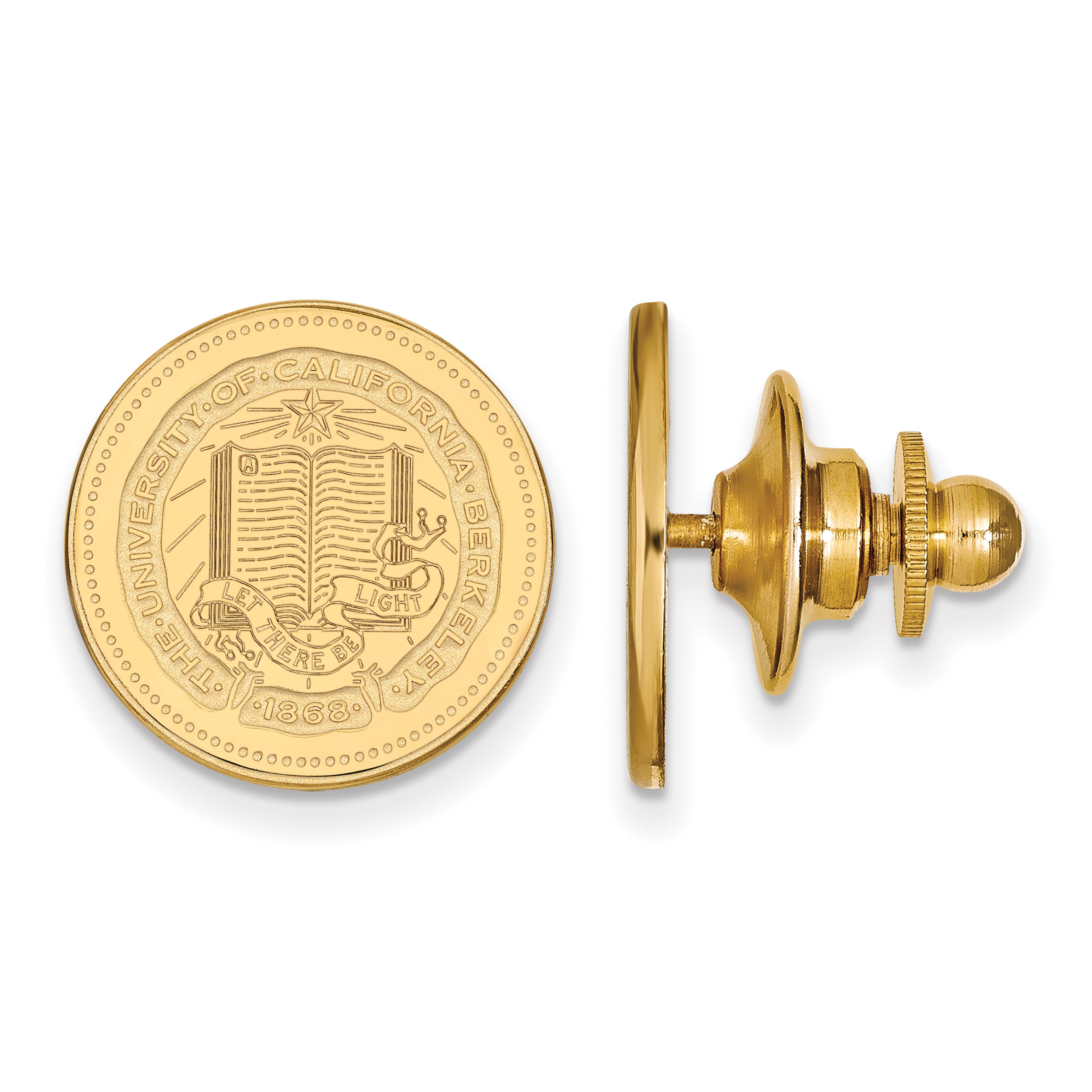 Florida State University Seminoles School Letters Logo Pendant Gold Plated 10x8mm 
