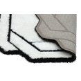 thumbnail image 5 of Florida Black White Shaggy Thick Plush Rug 5241, 5 of 5