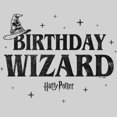 thumbnail image 2 of Men's Harry Potter Distressed Birthday Wizard  Long Sleeve Shirt Athletic Heather Large, 2 of 4
