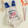 thumbnail image 6 of 4th of July Infant Baby Girls Romper Independence Day Outfit Newborn 0 3 6 12 18 Months Girl Jumpsuit Overall, 6 of 6
