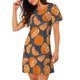 thumbnail image 2 of Disketp Various Oranges para Camisón Corto de Manga Corta para Mujeres, Camisón Cómodo con Escote Redondo, Bonito y Confortable, 2 of 6