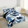 thumbnail image 3 of Manfei Camo Bedding Comforter Set,Rustic Outdoor Twin Comforter Sets,Blue Gray White Bedding Set For Kids,Luxury Bedroom Decor Reversible,2-Piece, 3 of 8