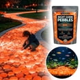 thumbnail image 2 of 600-Piece Glow In The Dark Garden Pebbles Luminous Resin Stones For Yard Pathway Aquarium Decor 0.4 Inches, 2 of 8