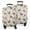White Highland Cow, variant on Beige Highland Cow Bucket Boot Flower Pattern Luggage Cover Fashion Suitcase Cover Baggage Covers Fit 25-28 Inch Luggage (Go Travel)