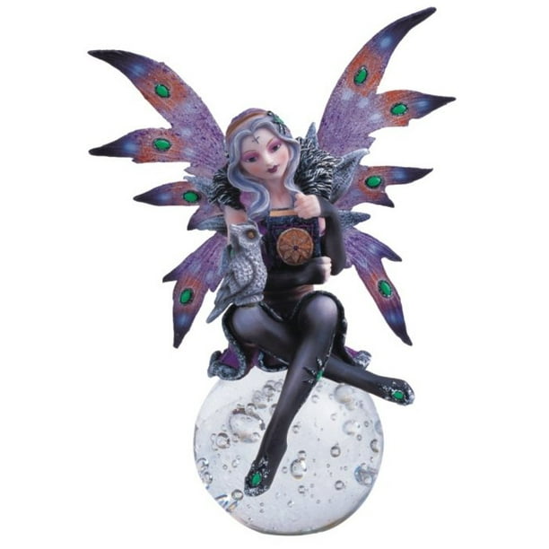 purple fairy figurine