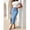 Medium Wash, variant on Womens High Waisted Denim Midi Skirt Medium Wash Straight Fit