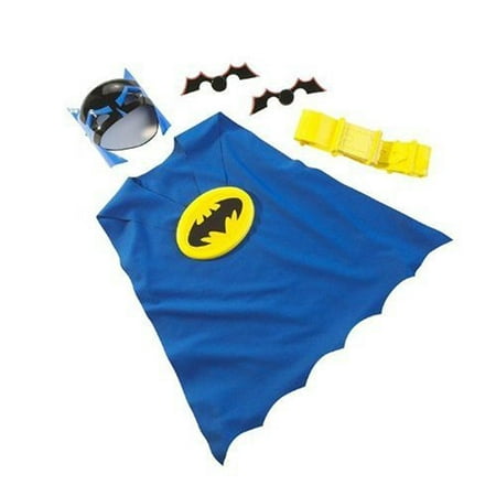 Batman Caped Crusader Dress Up Costume Kit - Includes Mask, Cape, Utility Belt and 2 Batarangs