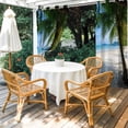 thumbnail image 4 of Outdoor Curtains for Patio Waterproof, Coastal Beach Outdoor Privacy Panels Grommet, Summer Ocean Sea Modern Palm Coconut Tree Blackout Outside Curtains for Porch/Cabana 54"x95", 1 Panel, 4 of 8
