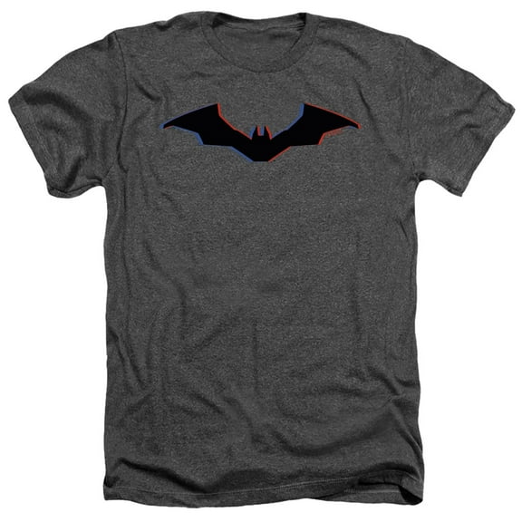 The Batman (2022) Tri-Color Bat Silhouette Unisex Adult Heather T Shirt