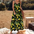 thumbnail image 2 of Citrus lemons vintage art Sleeveless Dress Women's summer suit dresses for women 2025 luxury designer party Dress, 2 of 6
