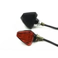 thumbnail image 2 of Motorcycle Triangle LED Turn Signal Indicator Blinker For Honda Kawasaki Suzuki Yamaha Ducati Buell Street Dual Sport Bike MX Custom, 2 of 7