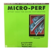 HS BOYD Micro-Perf 40 Tooth Paper #401 20ft / 6.1m Bindery Supplies Micro Perf