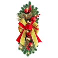 thumbnail image 2 of Cordless Prelit Christmas Wreath - LED Stairway Garland with Snowballs and Berries, Battery Operated Door Wall Decor for Indoor Outdoor Holiday Home Decorations(G), 2 of 8