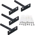 thumbnail image 1 of Supports d'Étagère Flottants 4 Pcs 10Mm Support Mural Invisible avec 8 Vis et 8 Tubes d'Expansion, 1 of 5