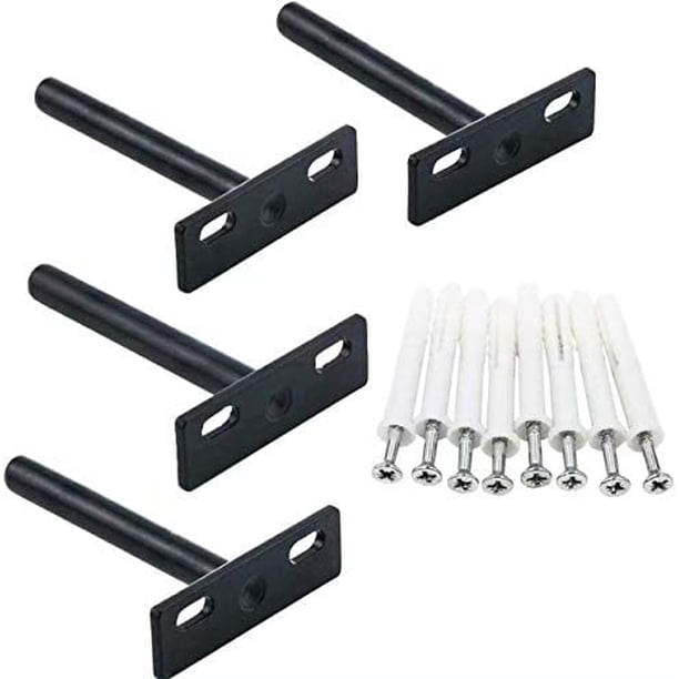Floating Shelf Brackets 4 Piece Shelf Fixing 10mm Wall Shelf Invisible ...