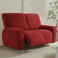 thumbnail image 5 of Yipa Universal Lazy Slipcover Protector Wedding Armchair Couch Stretch Removable Party Recliner Sofa Covers Red 3 Seat, 5 of 8