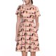 thumbnail image 1 of Balery Dachshund Couple Vestidos sueltos de manga corta para mujer, vestidos de verano 2025, vestidos casuales de corte A con vuelo., 1 of 6