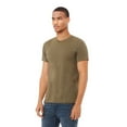 thumbnail image 3 of BELLA + CANVAS CVC Jersey Tee for Men, Eco-friendly Cotton/Poly Blank Shirt, Single Pack, Heather Olive, 2XL, 3 of 4