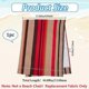 thumbnail image 2 of Beach Chair Replacement Fabric Burly Wood Orange Black Stripes Sling Chairs Canvas 45x17 Inch Folding Lounge Deck Chair Cloth Cover for Patio Outdoor, 2 of 5