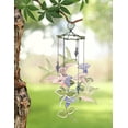 thumbnail image 2 of Sunset Vista Metal Garden Wind Chimes, Hummingbird and Flowers, 12-Inch, 2 of 2