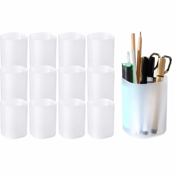 Lsupdaol Pencil Holders, White, 12 Count