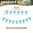 thumbnail image 2 of Uxcell Pennant Banner Flags Paper Triangle Flag Bunting Banner Garland Vintage Pennant Flags String for Wedding Birthday Lake Blue, 2 of 7