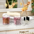 thumbnail image 7 of Christmas Pink Silk Bows Pink Snowflakes Valentine Translucent Plastic Cans Storage Canisters with Lid Set of 4, 7 of 7