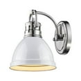 thumbnail image 1 of Golden Lighting Duncan CH Transitional Sconce 1 Light Incandescent Chrome Bath, 1 of 2