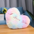 thumbnail image 5 of XINGXIANG Heart LED Pillow - Color Changing Glowing Throw Cushion, Valentine's Day Heart Pillow Romantic Gift with Soft Light, Battery Operated Mood Lighting Decor(Yellow), 5 of 6