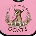 thumbnail image 4 of Inktastic I'm Only Here for the Goats Boys or Girls Baby Bib, 4 of 4