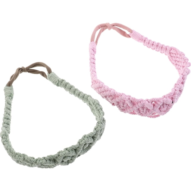 COSMOBETTY 2Ud Diademas De Crochet Decorativas Bohemias Para Yoga Y Actividad Color Surtido