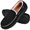 A-Black, variant on Mens Slippers Moccasins House Shoes with Memory Foam Non-Slip Rubber Sole Brown US 10