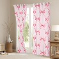 thumbnail image 3 of Manfei Pink Princess Bow Black Out Curtains for Girls, Cartoon Bowknot Style Curtains Pack of 2 (42x63 Each), 3 of 6