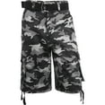 thumbnail image 2 of Hat and Beyond Men's Loose Fit Twill Multi Pocket Cargo Shorts with Belt, 2 of 4