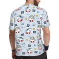 thumbnail image 2 of Wukai Swimming Shark Print Men's Short-Sleeved Mesh T-Shirt,Quick-Dry Short Sleeve Workout T-Shirt-X-Small, 2 of 8