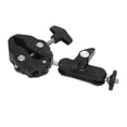 thumbnail image 1 of Double Ball Head Adapter, Adjustable Aluminum Alloy Super Camera Clamp Mount Lightweight  For Outdoor Shooting, 1 of 8