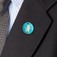 thumbnail image 3 of Penguin and Baby Chick Nestling Metal 1.1" Tie Tack Hat Lapel Pin Pinback, 3 of 5