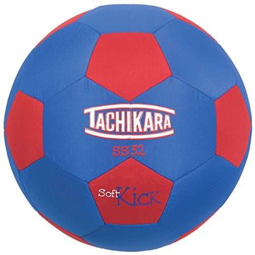 SS32 Soft Kick Fabric Soccer Ball, Blue/Red, This ball is sold and