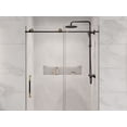 thumbnail image 2 of Swcorp SD-AZ13-01MBBG 76 x 48 in. Madam Series Frameless Sliding Shower Door in Matte Black & Brushed Gold, 2 of 10