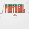 thumbnail image 2 of Umbro Men's Portugal Stacked Soccer T Shirt (White, S-XXXL), 2 of 4