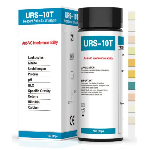 URS 10in1 Urine Test Strips 10 Parameters Testing UTI, Urinalysis for