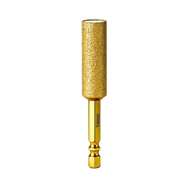 Juego de brocas de diamante para baldosas con cera refrigerante para perforación de mármol, granito, vidrio, hormigón, vástago hexagonal antideslizante.