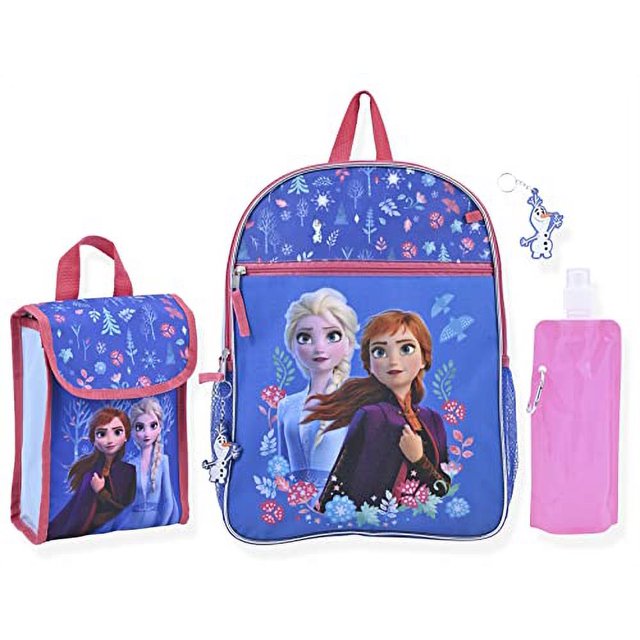 Mochila para niñas de Disney Frozen para niños pequeños | Set de 6 piezas