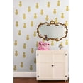 thumbnail image 2 of WallPops WPK1908 Pineapple Wall Art Kit, Metallic, 2 of 2