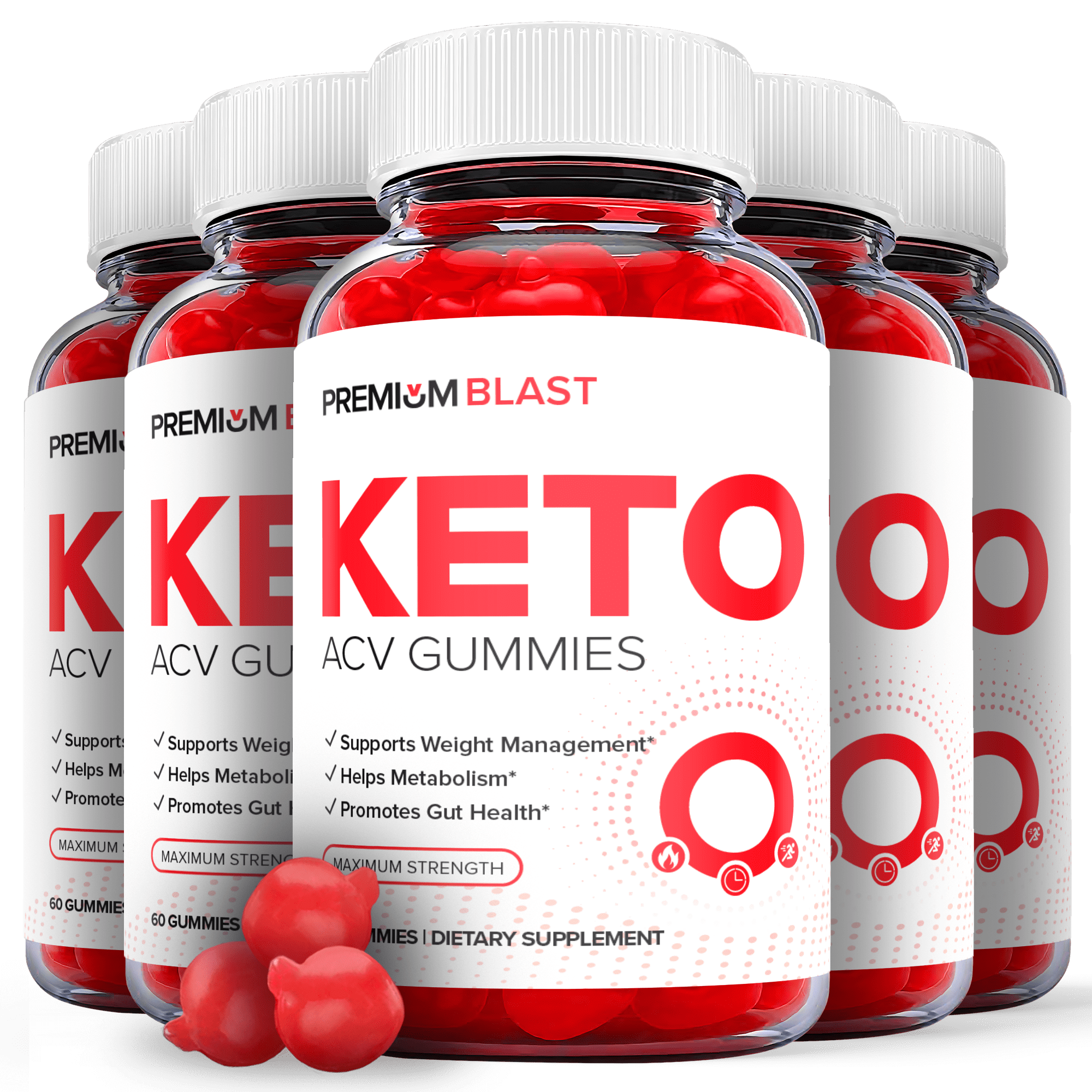 5 Pack Premium Blast Keto Acv Gummies Supplement For Weight Loss Energy And Focus Boosting 7566