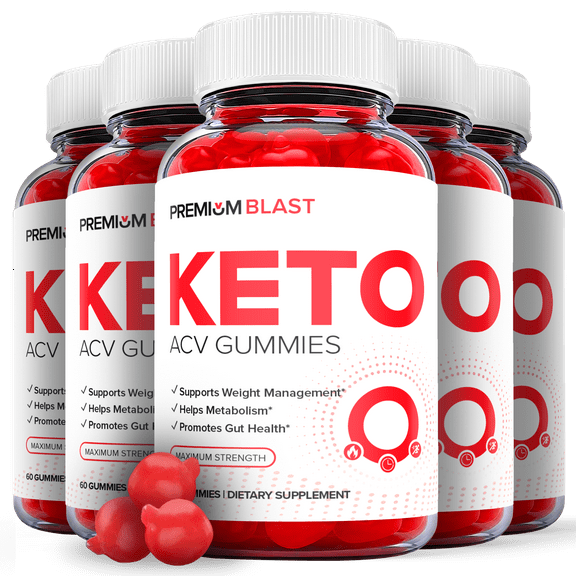 (5 Pack) Premium Blast Keto ACV Gummies - Supplement for Weight Loss - Energy & Focus Boosting Dietary Supplements for Weight Management & Metabolism - Fat Burn - 300 Gummies