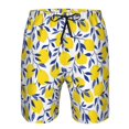 thumbnail image 3 of Logiee Tropical Lemon Print Mens Swim Trunks Quick Dry Board Shorts,Breathable Hawaii Beach Shorts Swimwear Bathing Suits-X-Large, 3 of 6
