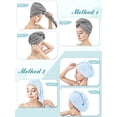 thumbnail image 7 of Microfiber Hair Towel Wrap POPCHOSE Ultra Absorbent, Fast Drying Hair Turban Soft, Anti Frizz Hair Wrap Towels for Women Wet Hair, Curly, Longer, Thicker Hair, 7 of 7