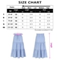 thumbnail image 5 of Maxi Ruffled Skorts for Girls Button Front High Waisted Long Skirt with Belt and Pocket, 5 of 5