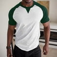thumbnail image 2 of Sngxgn Shirt Men T-Shirt Summer Street Fashion Casual Short Sleeve Tees(Green,XXXL), 2 of 6